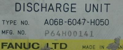 Fanuc A06B-6047-H050 label image
