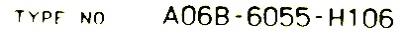 Fanuc A06B-6055-H106 label image