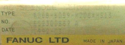 Fanuc A06B-6059-H208-H513 label image