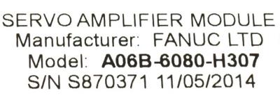 Fanuc A06B-6080-H307 label image