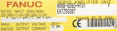 Fanuc A06B-6093-H101 label image