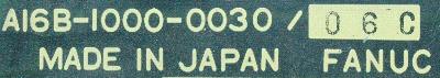 Fanuc A16B-1000-0030-06C label image