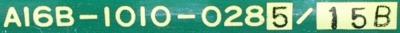 Fanuc A16B-1010-0285-15B label image
