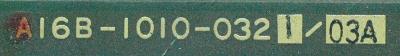 Fanuc A16B-1010-0321-03A label image
