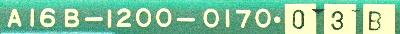 Fanuc A16B-1200-0170-03B label image