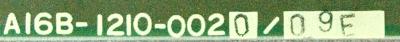 Fanuc A16B-1210-0020-09E label image