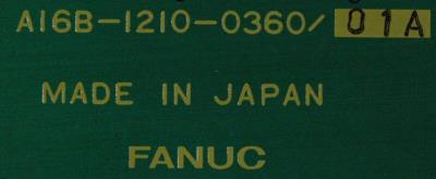 Fanuc A16B-1210-0360-01A label image