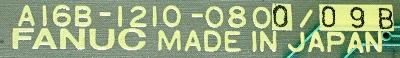 Fanuc A16B-1210-0800-09B label image