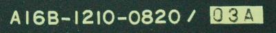 Fanuc A16B-1210-0820-03A label image