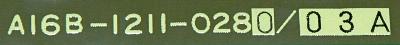 Fanuc A16B-1211-0280-03A label image