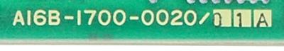 Fanuc A16B-1700-0020-01A label image