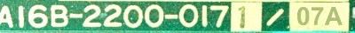 Fanuc A16B-2200-0171-07A label image