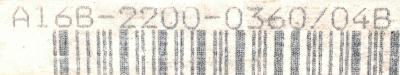Fanuc A16B-2200-0360-04B label image