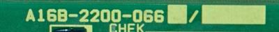 Fanuc A16B-2200-066 label image