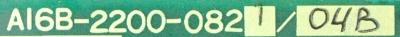 Fanuc A16B-2200-0821-04B label image