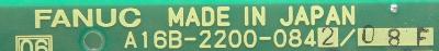 Fanuc A16B-2200-0842-08F label image