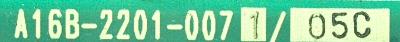 Fanuc A16B-2201-0071-05C label image