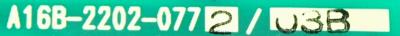 Fanuc A16B-2202-0772-03B label image