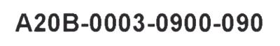 Fanuc A20B-0003-0900-090 label image