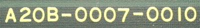 Fanuc A20B-0007-0010 label image