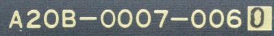 Fanuc A20B-0007-0060 label image