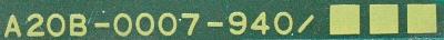 Fanuc A20B-0007-940 label image