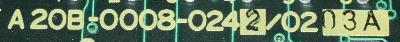 Fanuc A20B-0008-0242-0203A label image
