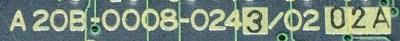 Fanuc A20B-0008-0243-0202A label image