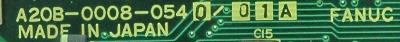 Fanuc A20B-0008-0540-01A label image