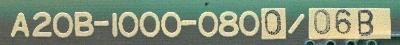 Fanuc A20B-1000-0800-06B label image