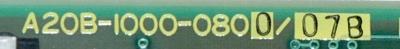 Fanuc A20B-1000-0800-07B label image
