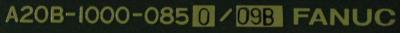 Fanuc A20B-1000-0850-09B label image