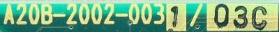 Fanuc A20B-2002-0031-03C label image