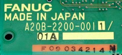 Fanuc A20B-2200-0011-01A label image
