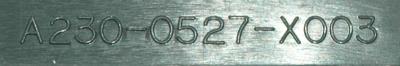 Fanuc A230-0527-X003 label image