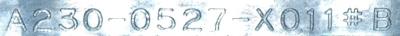 Fanuc A230-0527-X011-B label image