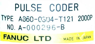 Fanuc A860-0304-T121 label image