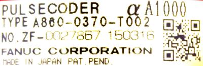 Fanuc A860-0370-T002 label image