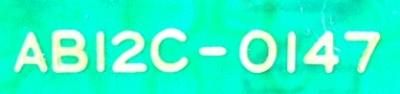 Yaskawa AB12C-0147 label image