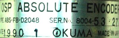 Okuma ABS-FB-D2048 label image