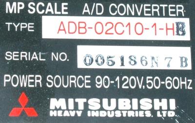 Mitsubishi ADB-02C10-1-HE label image