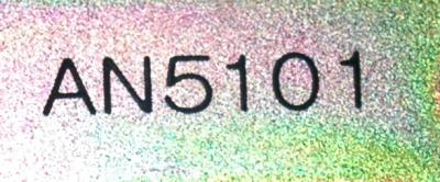 Toyoda AN5101 label image
