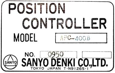 Sanyo Denki APC-400B label image