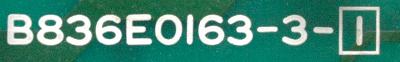 Yaskawa B836E0163-3-1 label image