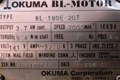 Okuma BL-180E-20T label image