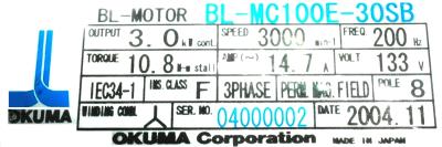 Okuma BL-MC100E-30SB label image