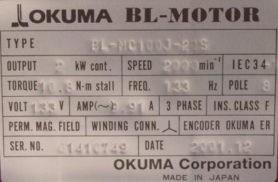 Okuma BL-MC100J-20S label image