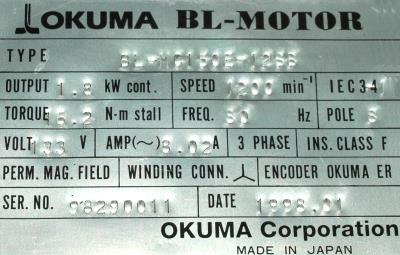 Okuma BL-MC150E-12SB label image