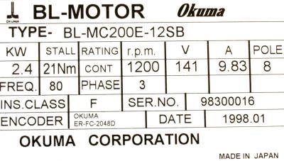 Okuma BL-MC200E-12SB label image