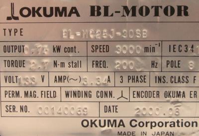 Okuma BL-MC25J-30SB label image